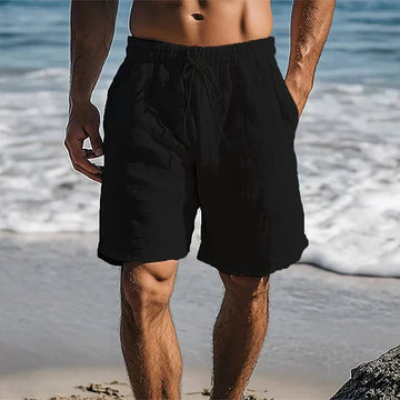 Men's Linen Shorts Drawstring