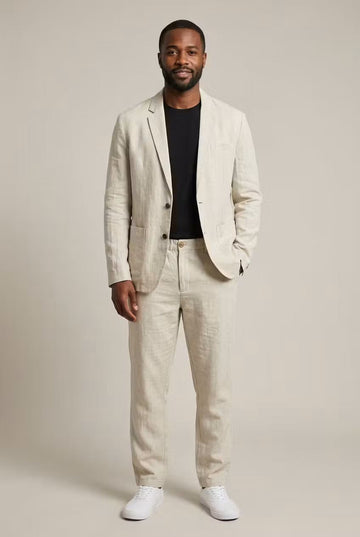 Men's Linen Suit Relaxed Fit