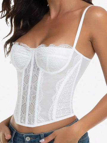 Women's Lace Bustier Backless