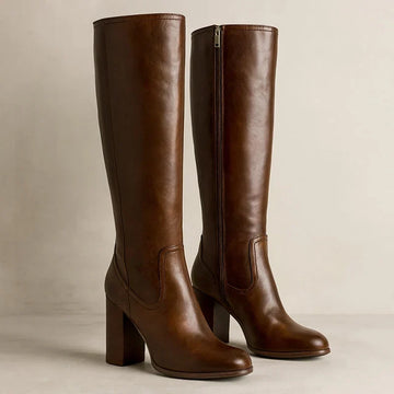 Women's Knee High Boots Block Heels