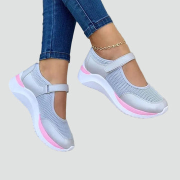 Women's Orthopaedic Mesh Mary Jane Athletic Ankle Strap Trainers
