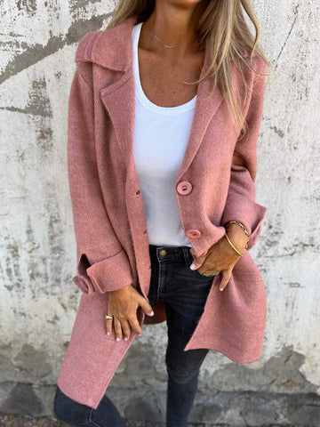 Women's Wool Overcoat Oversized Notch Lapel