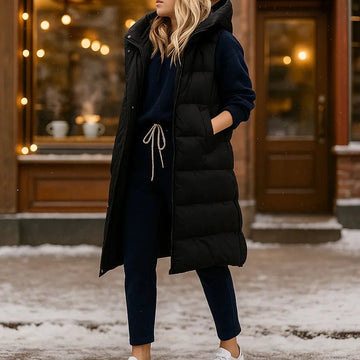 Women's Quilted Vest Hooded