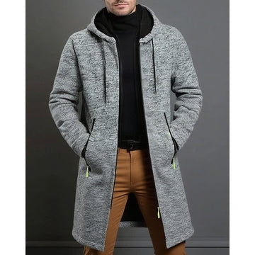 Men's Flecked Knit Overcoat Relaxed Fit