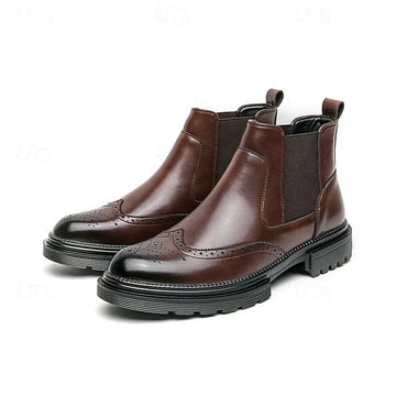 Men's Chelsea Boots Wingtip Brogue