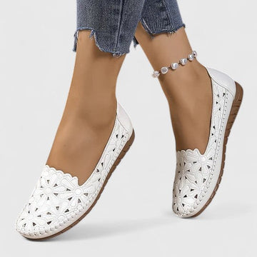Women's Flats Floral Cutout