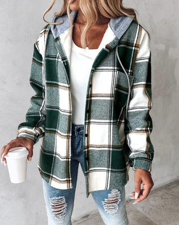 Women's Checked Overshirt Relaxed Fit