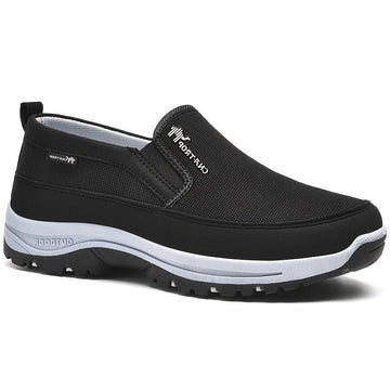 Men's Waterproof Orthopaedic Slip-On Canvas Shoes - Elastic Panels