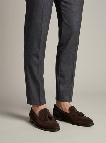 Men's Suede Loafers Tassel
