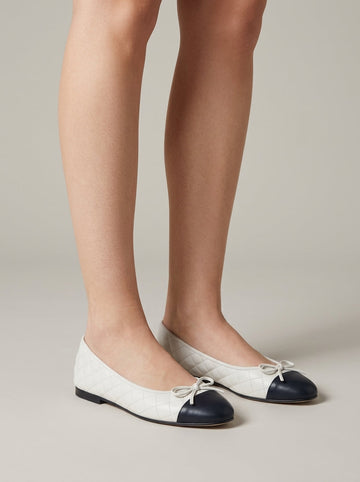 Women's Flats Quilted Cap Toe
