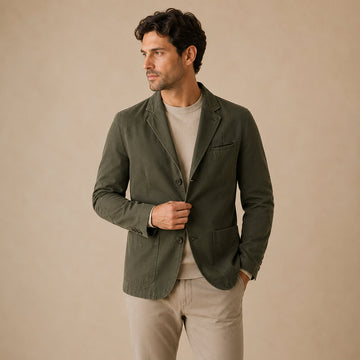 Men's Cotton Blazer Relaxed Fit