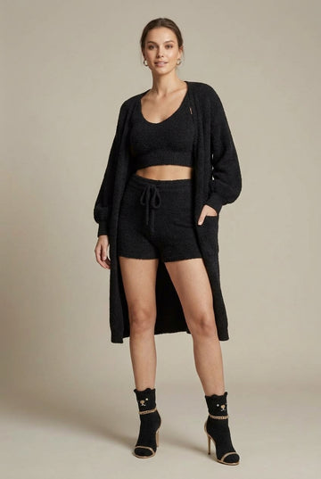 Women's Fleece Outfit Set Three-Piece