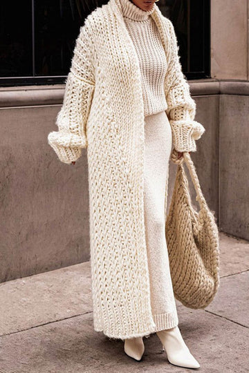 Women's Chunky Knit Cardigan Oversized